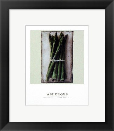 Framed Art Asperges by Julyan Rawlings | 11 3/4 x 9 1/2