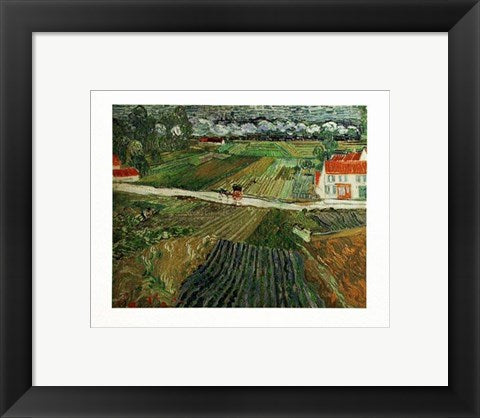 Framed Art Paysage d’Auvers apres la Pluie by Vincent van Gogh