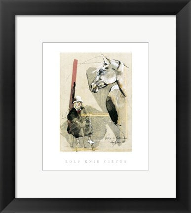 Framed Art Gregory im Kinderzirkus by Rolf Knie | 11 3/4 x 9 1/2