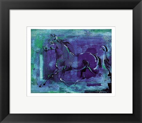 Framed Art Blue Mood by Rolf Knie | 9 1/2 x 11 3/4
