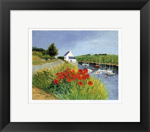 Framed Art Coquelicots a Sauzon by Florence Arven | 9 1/2 x 11 3/4