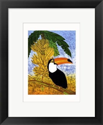Framed Art Tucan in Tree by Pablo Mendes | 11 3/4 x 9 1/2