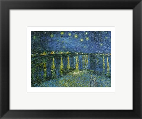 Framed Art La Nuit Etoilee by Vincent van Gogh | 9 1/2 x 11 3/4