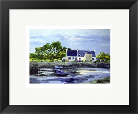 Framed Art Petit Port I by Marc LeCoultre | 9 1/2 x 11 3/4
