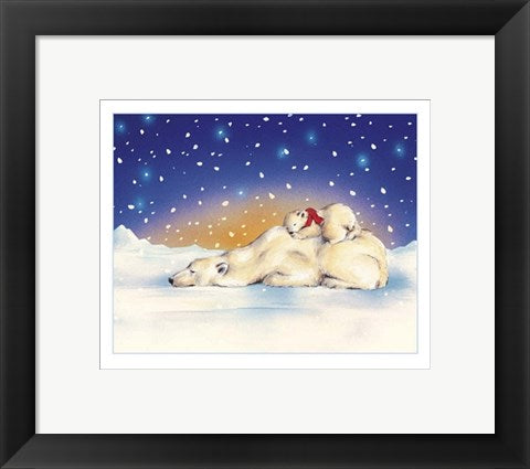 Framed Art Asleep on Top by Makiko | 9 1/2 x 11 3/4