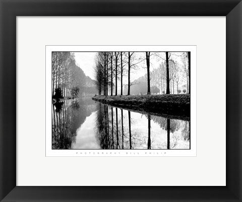 Framed Art Canal, Normandy by Bill Philip | 9 1/2 x 11 3/4