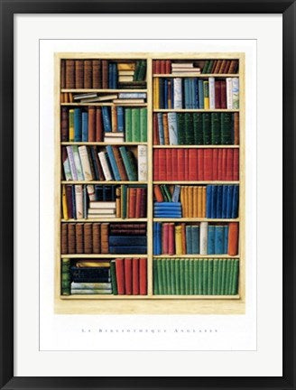 Framed La Bibliotheque Anglaise by Gary Walton | 27 1/2 x 19 3/4