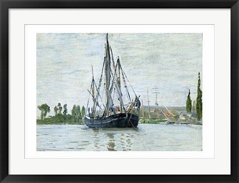 Framed Chasse-Maree a l'Ancre by Claude Monet | 19 3/4 x 27 1/2