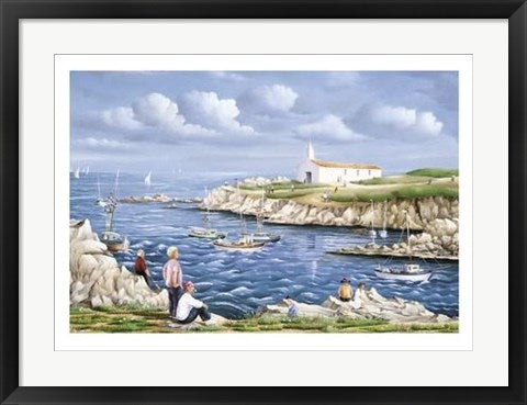 Framed Plage Vendeenne by Fernand Toussaint | 19 3/4 x 27 1/2