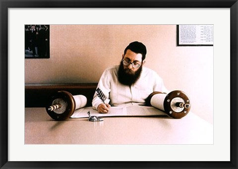 Framed Torah Scribe by Max Ferguson | 18 x 27 7/8