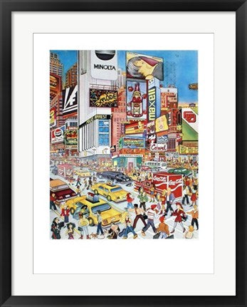 Framed Times Square by Susannah MacDonald | 25 3/8 x 19 3/4