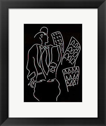 Framed Art Downtown by Jeffrey Glenn Reese | 16 1/2 x 12
