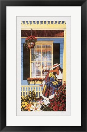 Framed Grandma's Visitor by Gigi Boldon | 26 5/8 x 14 3/4