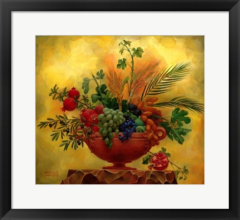 Framed Seven Species by Deborah Kotovsky | 11 5/8 x 16 ½