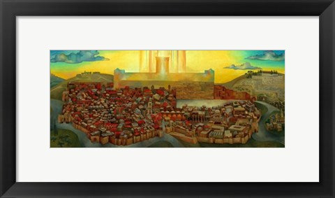Framed Jerusalem by Deborah Kotovsky | 11 3/4 x 16 1/2