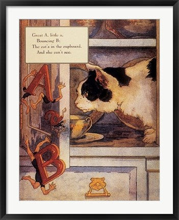 Framed Great A, Little A by Mother Goose Collection | 33 1/4 x 26 1/2 Art ...