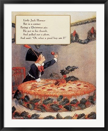 Framed Little Jack Horner by Mother Goose Collection | 38 x 26 1/4