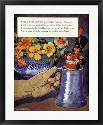 Framed Little Husband by Mother Goose Collection | 26 1/2 x 18 3/4