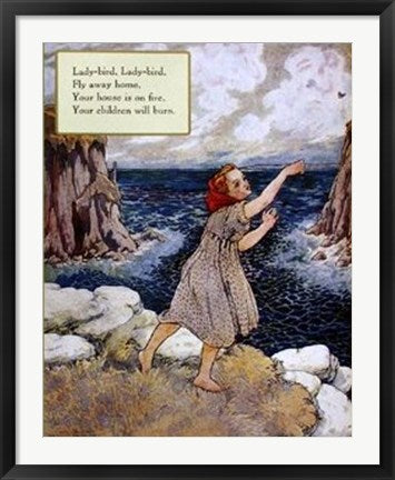Framed Lady Bird by Mother Goose Collection | 38 x 26 1/4