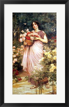 Framed In a Garden of Roses by Richard Willes Maddox | 24 x 13