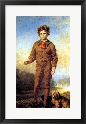 Framed Portrait of George Paley by Carl W. Baverle | 24 x 12