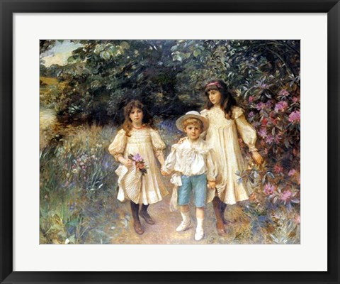Framed The Perkins Children by George Harcourt | 20 x 24
