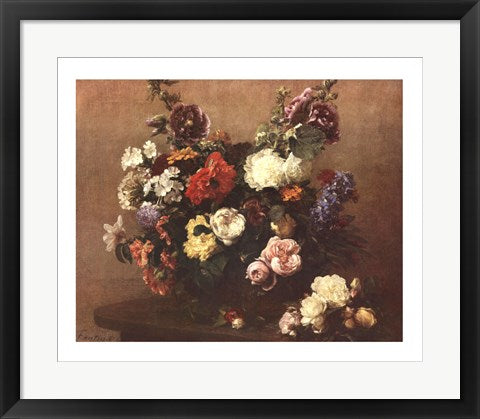 Framed Still Life of Flowers by Henri Fantin-Latour | 18 3/4 x 22 3/4 Art ...