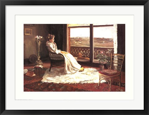 Framed Mrs. Chandler in Her Room by Robert Jenkins Onderdonk