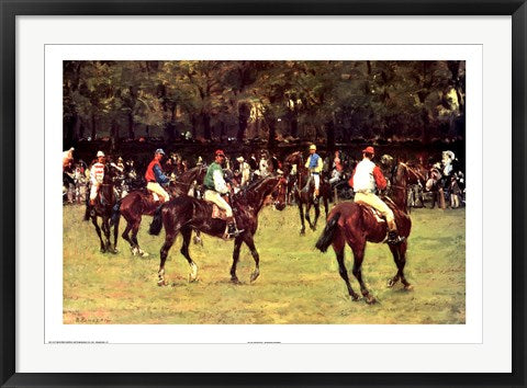 Framed In the Paddock by Ruggero Panerai | 21 x 35