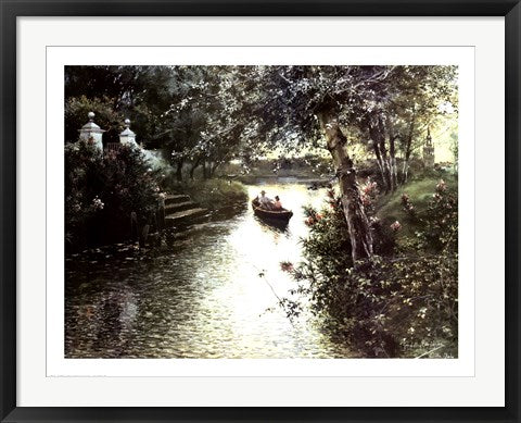 Framed A River Landscape by Manuel Garcia Rodriguez | 25 x 33