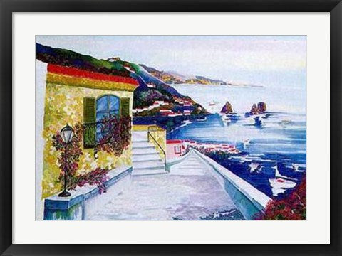 Framed View of Capri by Constance Byrd | 22 x 28