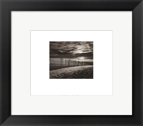 Framed Art New York, Fence by the Beach by Walter Gritsik | 7 3/4 x 9 3/4 Art ...