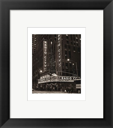 Framed Art Radio City (large) by Walter Gritsik | 9 3/4 x 7 3/4