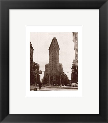 Framed Art Flatiron Building (large) by Walter Gritsik | 9 3/4 x 7 3/4