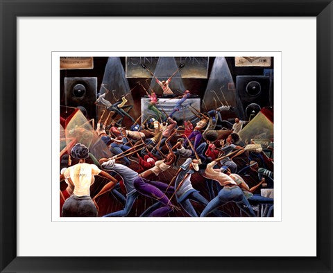 Framed Jump Off (medium) by Frank Morrison | 12 x 16