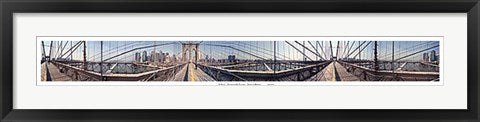 Framed Brooklyn Bridge, NYC by Pierre Hebert | 5 1/8 x 39 3/4