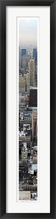 Framed Manhattan by Pierre Hebert | 39 3/4 x 5 1/8