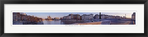 Framed Ile Saint-Louis, Paris by Pierre Hebert | 5 1/8 x 39 3/4