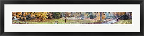 Framed Jardin du Luxembourg, Paris by Pierre Hebert | 5 1/8 x 39 3/4 Art P...