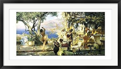 Framed A Dance Between the Swords by Henryk Siemiradzki | 19 3/4 x 39 1/2 ...