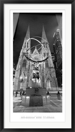 Framed Saint Patrick's Cathedral, NYC by Henri Silberman | 39 1/2 x 19 3/4...