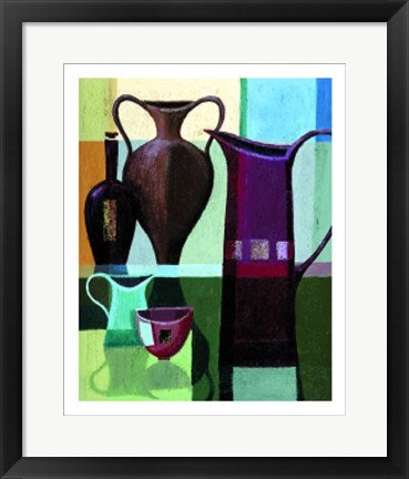 Framed Water Jugs by Jennifer Hammond | 19 3/4 x 15 3/4