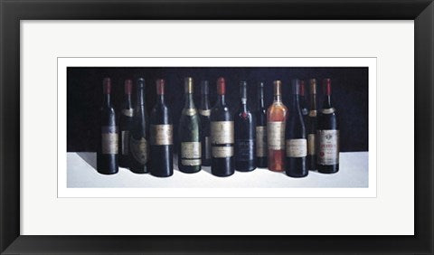 Framed Winescape by Lincoln Seligman | 9 x 19 3/4