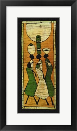 Framed Batik I by Setsinala | 19 3/4 x 9