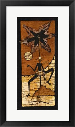 Framed Batik II by Setsinala | 19 3/4 x 9