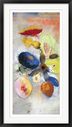 Framed Fleurs by Odilon Redon | 39 1/2 x 19 3/4