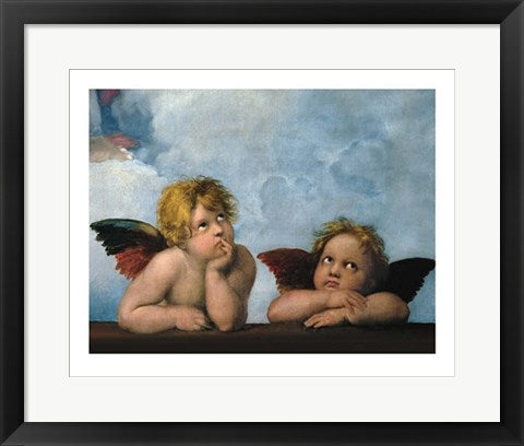 Framed Little Angels by Raphael - Raffaello Santi | 15 3/4 x 19 3/4