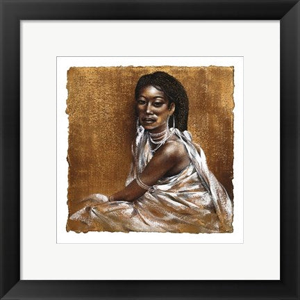 Framed Art Ebony III by Ben Mogador | 11 3/4 x 11 3/4
