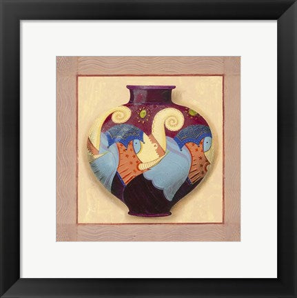 Framed Art The Blue Cap by Natalie Armstrong | 11 3/4 x 11 3/4