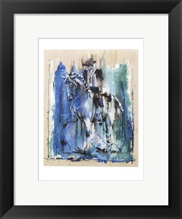 Framed Art Caballero Azul by Rolf Knie | 11 3/4 x 9 1/2